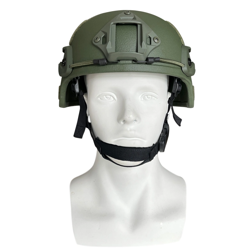 Army Green Aramid Combat Mich Tactical Bullet Proof Helmet for Head Protection